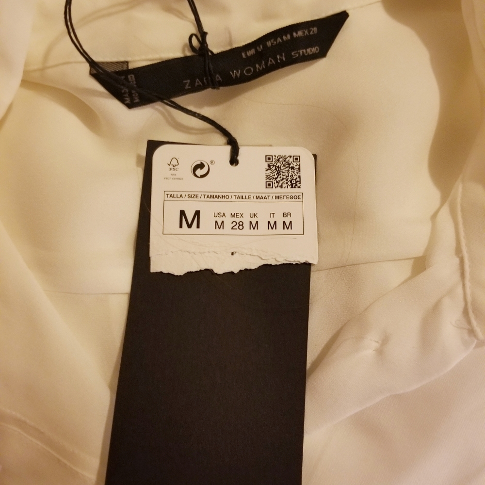 Zara Ruffle Button Down - Picture 3 of 3